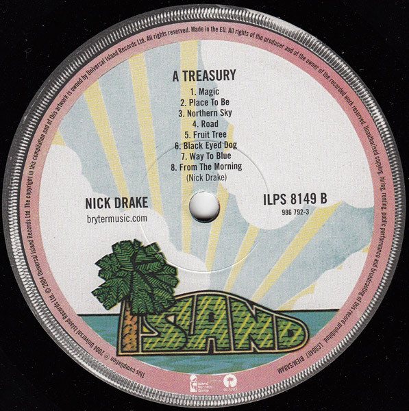 Nick Drake - A Treasury | Island Records (ILPS 8149) - 3