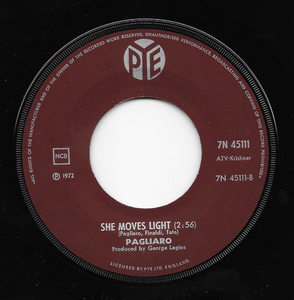 Michel Pagliaro - Lovin' You Ain't Easy | Pye Records (7N 45111) - 3