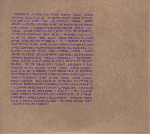 Laurent Garnier , Bugge Wesseltoft , Philippe Nadaud , Benjamin Rippert - Public Outburst | F Communications (F 261 CD) - 2 Laurent Garnier , Bugge Wesseltoft , Philippe Nadaud , Benjamin Rippert - Public Outburst | F Communications (F 261 CD) - 2