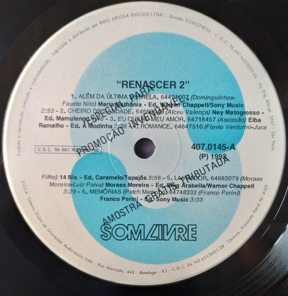 Various - Renascer 2 | Som Livre (407.0145) - 3