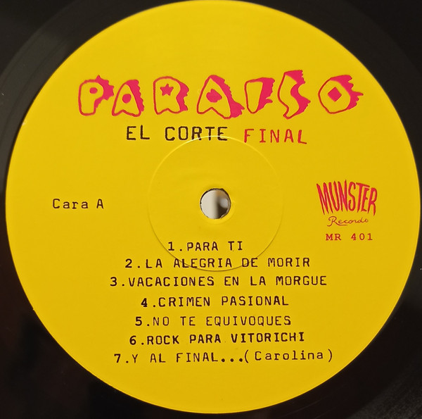 Paraiso - El Corte Final | Munster Records (MR 401) - 3 Paraiso - El Corte Final | Munster Records (MR 401) - 3