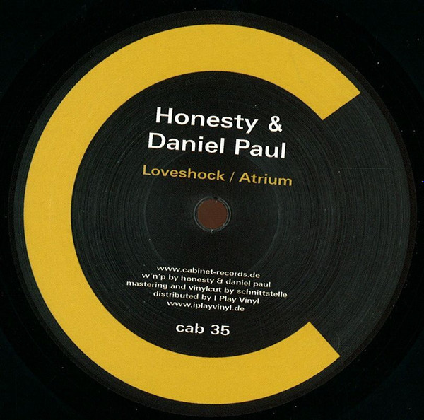 Honesty & Daniel Paul - Loveshock / Atrium | Cabinet Records (cab 35)