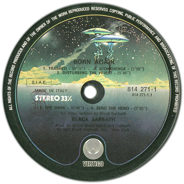 Black Sabbath - Born Again | Vertigo (814 271-1) - 3 Black Sabbath - Born Again | Vertigo (814 271-1) - 3