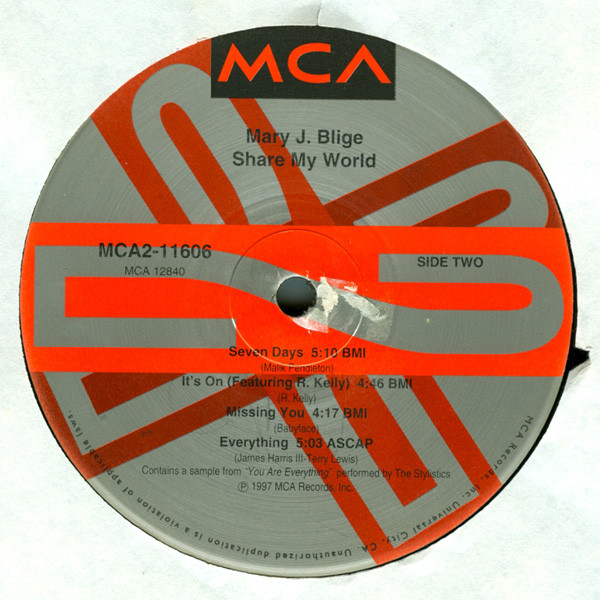 Mary J. Blige - Share My World | MCA Records (MCA2-11606) - 4 Mary J. Blige - Share My World | MCA Records (MCA2-11606) - 4