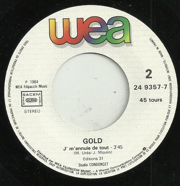 Gold - Plus Près Des Etoiles | WEA (24 9357-7) - 4