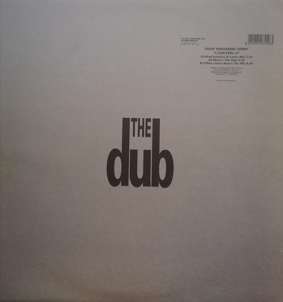 Four Thousand Lenny - I Can Feel U | The Dub (THE DUB 015) - main Four Thousand Lenny - I Can Feel U | The Dub (THE DUB 015) - main