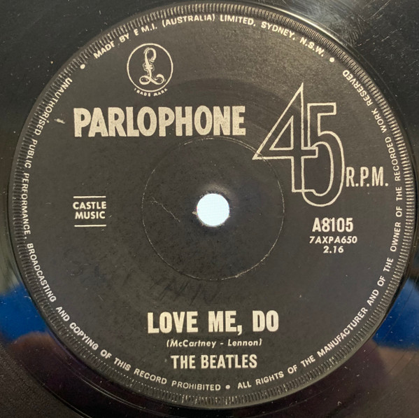 The Beatles - Love Me, Do | Parlophone (A8105)