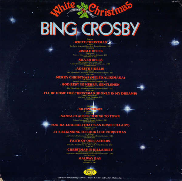 Bing Crosby - White Christmas | Joker (SM 4048)