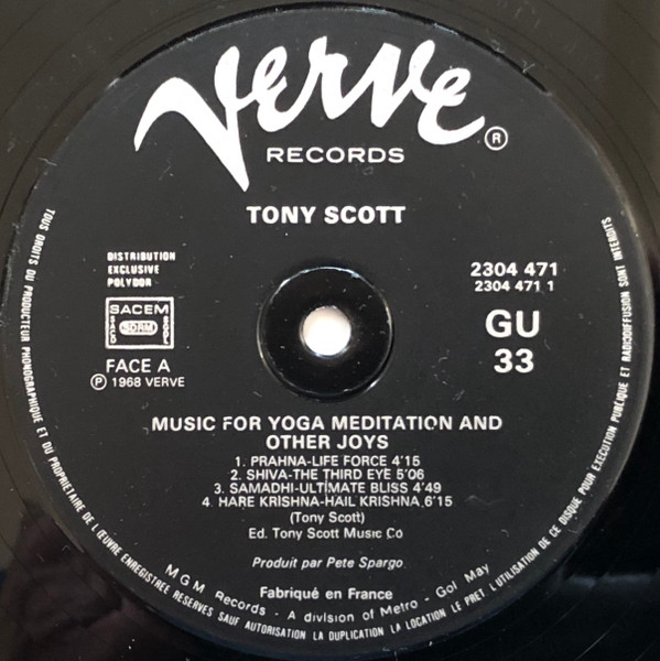 Tony Scott - Music For Yoga Meditation And Other Joys | Verve Records (2304 471) - 3 Tony Scott - Music For Yoga Meditation And Other Joys | Verve Records (2304 471) - 3