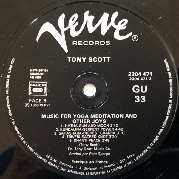Tony Scott - Music For Yoga Meditation And Other Joys | Verve Records (2304 471) - 4 Tony Scott - Music For Yoga Meditation And Other Joys | Verve Records (2304 471) - 4