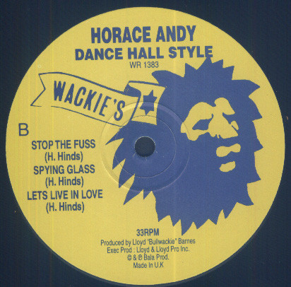Horace Andy - Dance Hall Style | Wackie's (WR 1383) - 4