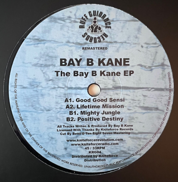 Bay B Kane - The Bay B Kane EP | Ruff Guidance Records (KRG 04)