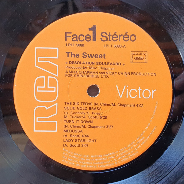The Sweet - Desolation Boulevard | RCA (LPL1 5080) - 3
