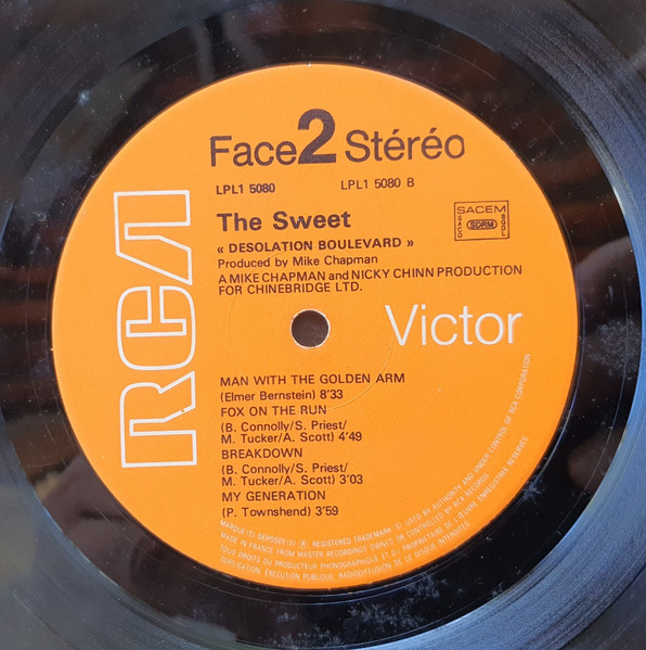 The Sweet - Desolation Boulevard | RCA (LPL1 5080) - 4