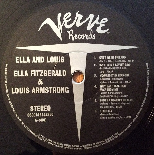Ella Fitzgerald & Louis Armstrong - Ella And Louis | Verve Records (0600753458860) - 3