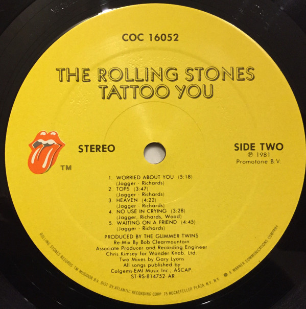 The Rolling Stones - Tattoo You | Rolling Stones Records (COC 16052) - 3 The Rolling Stones - Tattoo You | Rolling Stones Records (COC 16052) - 3