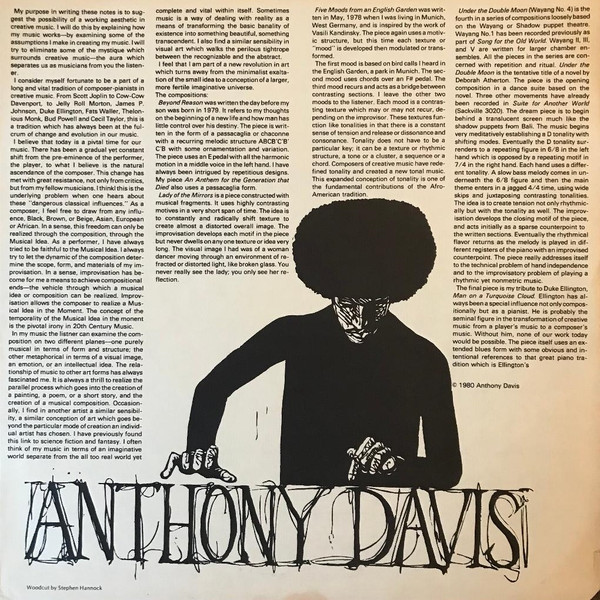 Anthony Davis - Lady Of The Mirrors | India Navigation (IN 1047) - main