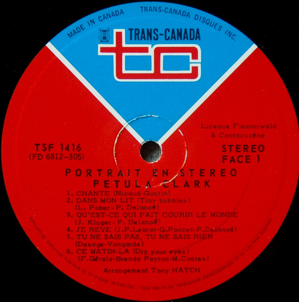 Petula Clark - Portrait En Stéréo | Trans-Canada (TSF 1416) - 3 Petula Clark - Portrait En Stéréo | Trans-Canada (TSF 1416) - 3
