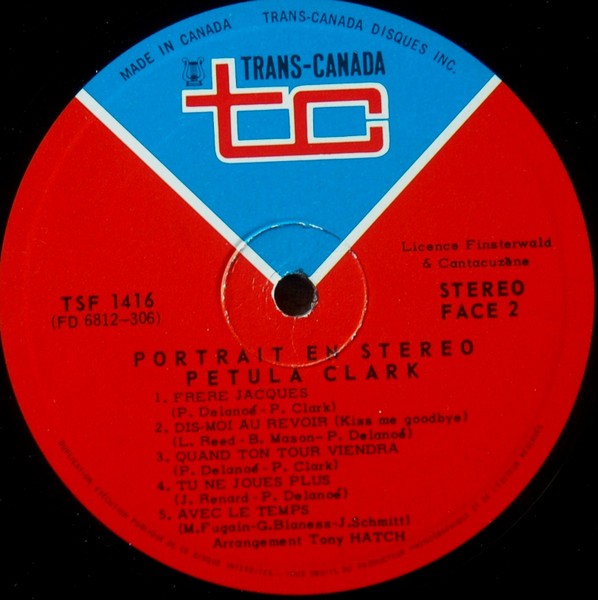 Petula Clark - Portrait En Stéréo | Trans-Canada (TSF 1416) - 4 Petula Clark - Portrait En Stéréo | Trans-Canada (TSF 1416) - 4
