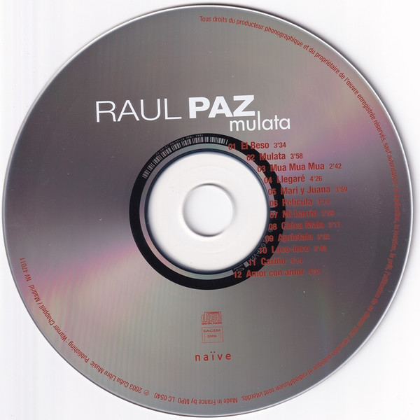 Raul Paz - Mulata | Naïve (NV 47011) - 3