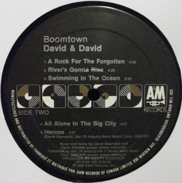 David + David - Boomtown | A&M Records (SP 5134) - 4 David + David - Boomtown | A&M Records (SP 5134) - 4