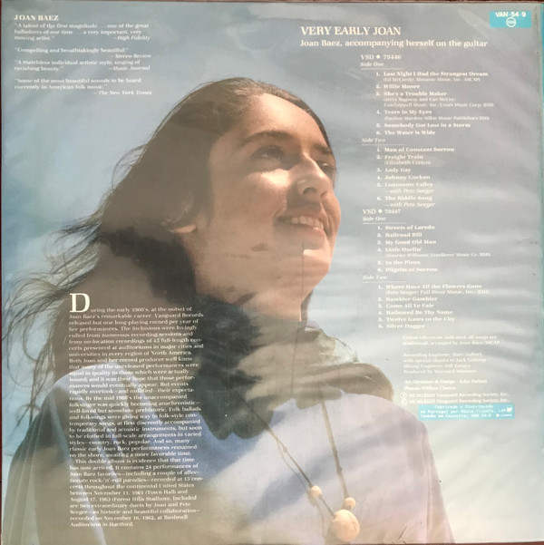 Joan Baez - Very Early Joan | Vanguard (VAN-54-9) - 2 Joan Baez - Very Early Joan | Vanguard (VAN-54-9) - 2