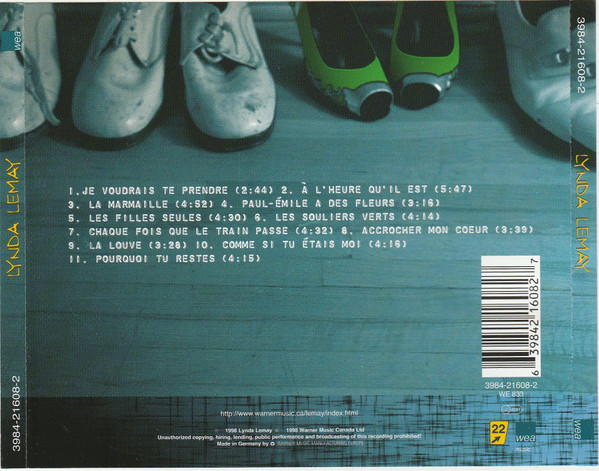 Lynda Lemay - Lynda Lemay | WEA Music (3984-21608-2) - 2