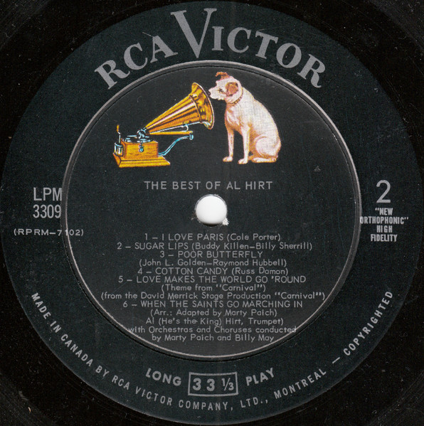 Al Hirt - The Best Of Al Hirt | RCA Victor (LPM-3309) - 4 Al Hirt - The Best Of Al Hirt | RCA Victor (LPM-3309) - 4