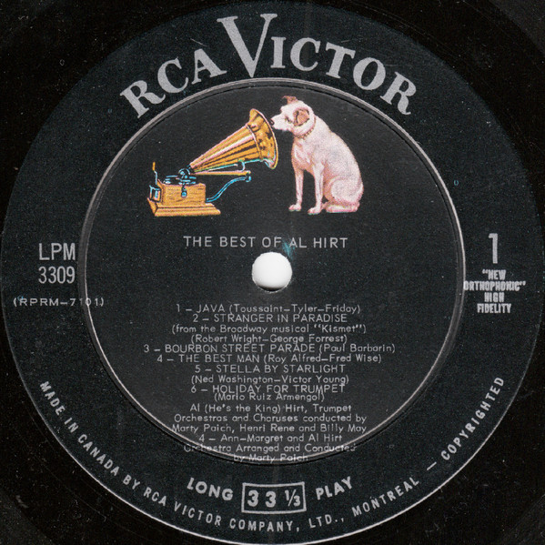Al Hirt - The Best Of Al Hirt | RCA Victor (LPM-3309) - 3 Al Hirt - The Best Of Al Hirt | RCA Victor (LPM-3309) - 3