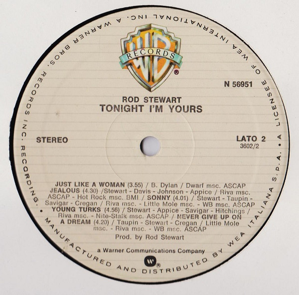 Rod Stewart - Tonight I'm Yours | Warner Bros. Records (N 56951) - 3 Rod Stewart - Tonight I'm Yours | Warner Bros. Records (N 56951) - 3