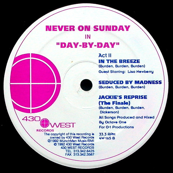 Never On Sunday - Day By Day | 430 West (4W-165) - 2 Never On Sunday - Day By Day | 430 West (4W-165) - 2