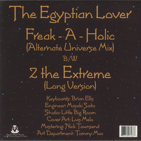 Egyptian Lover - Freak-A-Holic (Alternate Universe Mix) | Egyptian Empire Records (DMSR80802-1) Egyptian Lover - Freak-A-Holic (Alternate Universe Mix) | Egyptian Empire Records (DMSR80802-1)
