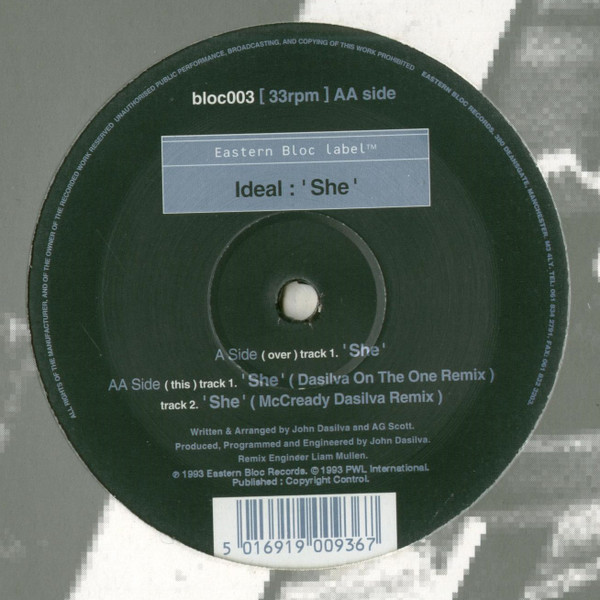Ideal - She | Eastern Bloc Records (BLOC 003)