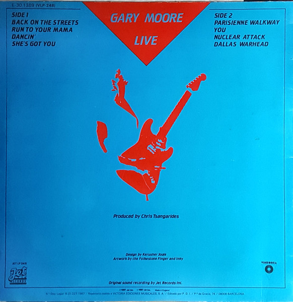 Gary Moore - Live At The Marquee | Jet Records (JET LP 248) - 2