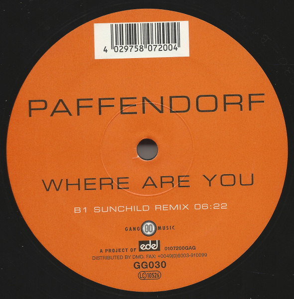 Paffendorf - Where Are You | Gang Go Music (GG030) - 4 Paffendorf - Where Are You | Gang Go Music (GG030) - 4