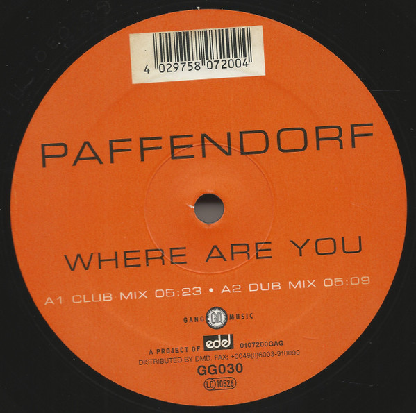 Paffendorf - Where Are You | Gang Go Music (GG030) - 3 Paffendorf - Where Are You | Gang Go Music (GG030) - 3