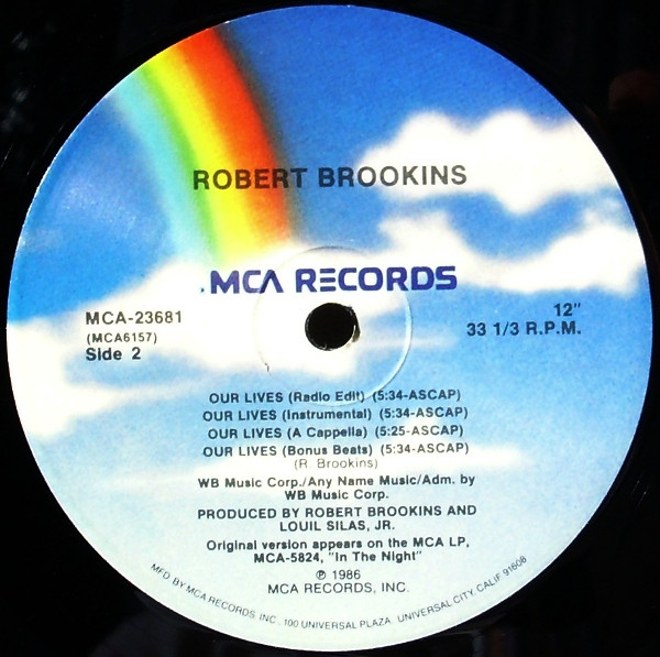 Robert Brookins - Our Lives | MCA Records (MCA-23681) - 3 Robert Brookins - Our Lives | MCA Records (MCA-23681) - 3