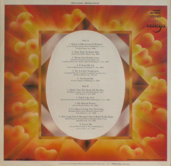 Percy Sledge - Greatest Hits Of Percy Sledge | Pentagon (B/80 040) - 2