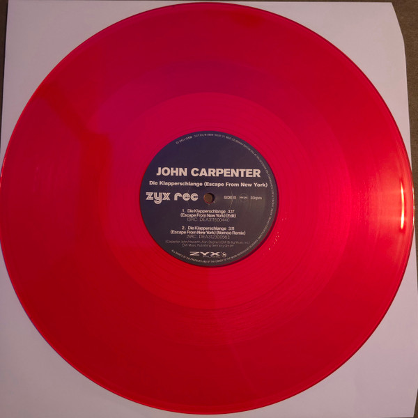 The Splash Band - John Carpenter's Die Klapperschlange (Escape From New York) | ZYX Records (MAXI 1144-12) - 4