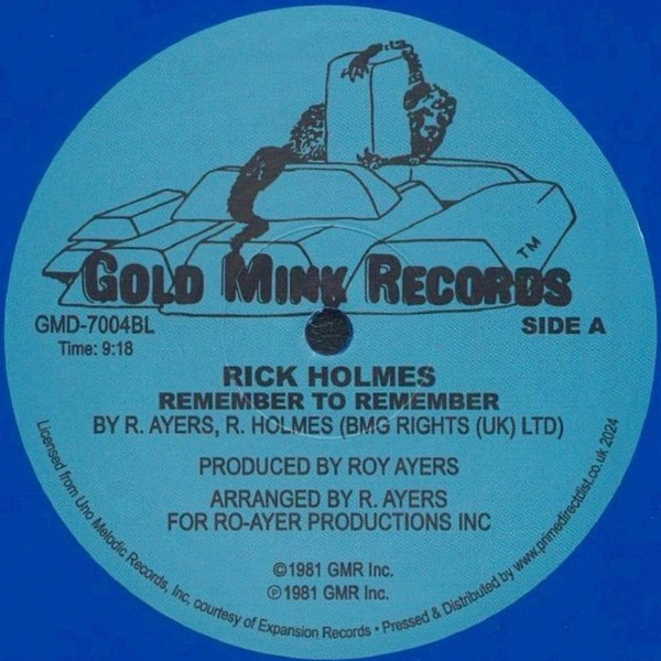 Rick Holmes - Remember To Remember | Gold Mink Records (GMD-7004) - main