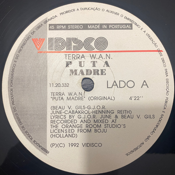 Terra W.A.N. - Puta Madre | Vidisco (11.20.332) - 2