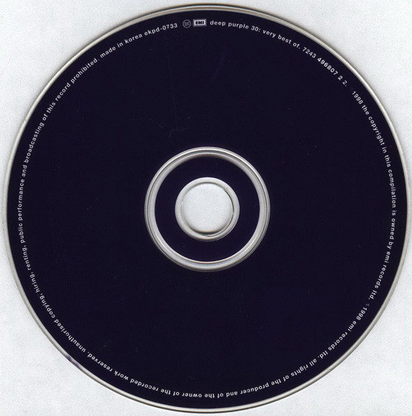 Deep Purple - 30: Very Best Of | EMI (7243 4 96807 2 2) - 3