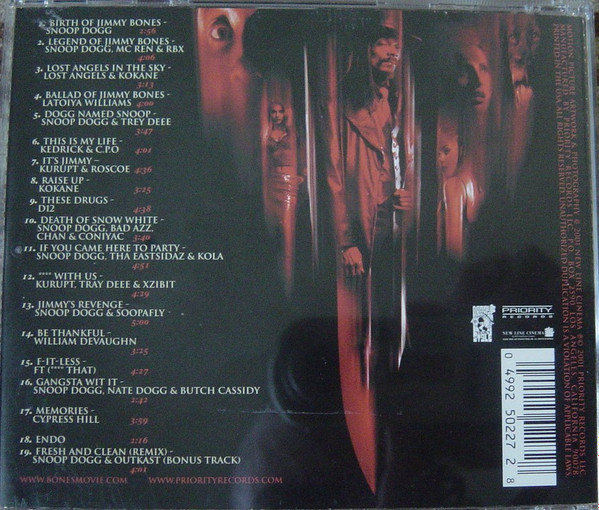 Various - Bones - Original Motion Picture Houndtrack | Priority Records (0499 2 50227 2 8) - 2 Various - Bones - Original Motion Picture Houndtrack | Priority Records (0499 2 50227 2 8) - 2