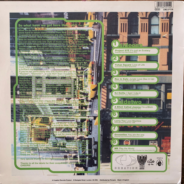 Various - Area Code 212 | Creation Records (CRE LP 114) - 2