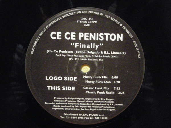 Ce Ce Peniston - Finally | ZAC Records (ZAC 243) - 2 Ce Ce Peniston - Finally | ZAC Records (ZAC 243) - 2