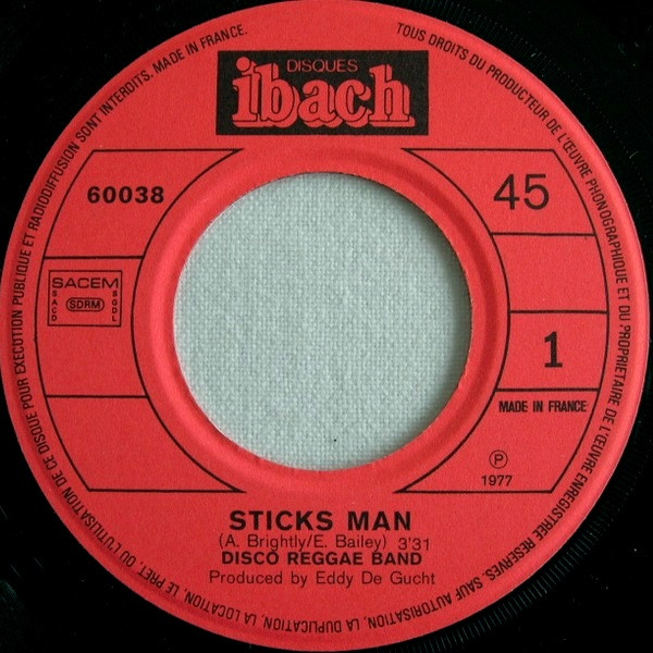 Disco Reggae - Sticks Man | Disques Ibach (60038) - 3 Disco Reggae - Sticks Man | Disques Ibach (60038) - 3