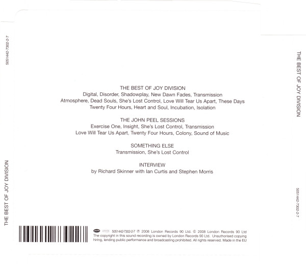 Joy Division - The Best Of Joy Division | Rhino Records (5051442-7302-2-7)
