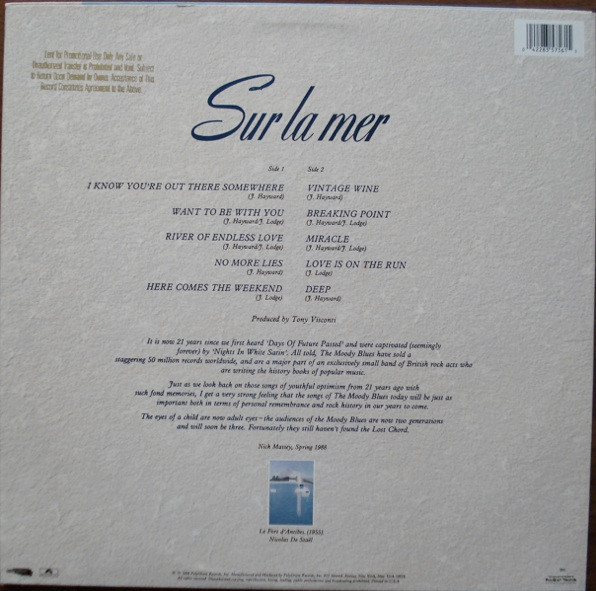 The Moody Blues - Sur La Mer | Polydor (835 756-1) - 2