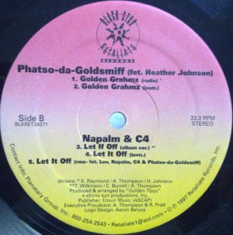 Luv , Phatso-da-Goldsmiff , Napalm & C4 - Set Me Free / Get U Open / Golden Grahmz / Let It Off | Black Star Retaliate Records (BLKRET24271) - 2 Luv , Phatso-da-Goldsmiff , Napalm & C4 - Set Me Free / Get U Open / Golden Grahmz / Let It Off | Black Star Retaliate Records (BLKRET24271) - 2