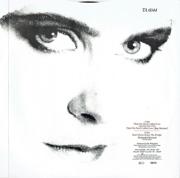 Alison Moyet - That Ole Devil Called Love | CBS (TA 6044) - 2